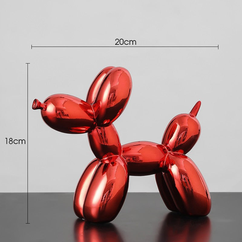 Electroplated Balloon Dog Figurine Living Room Home Decoration