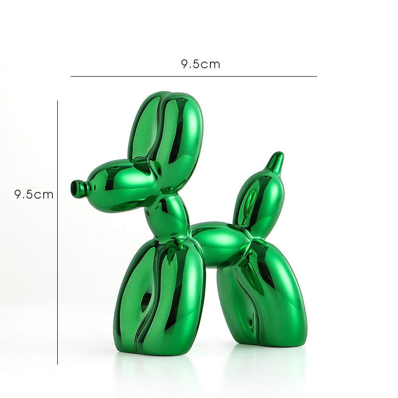 Electroplated Balloon Dog Figurine Living Room Home Decoration