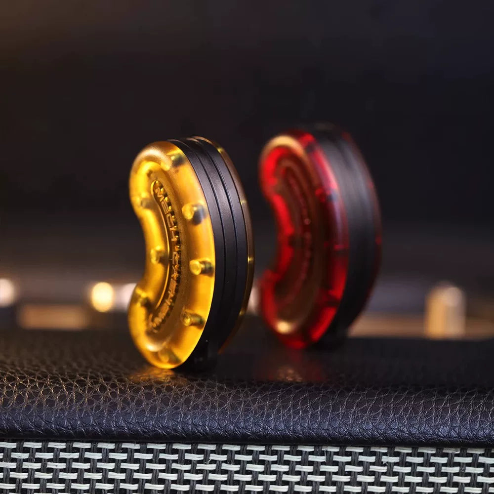 Cashew Magnetic Slider EDC | 3-Tier Curved Track, Dual Haptics