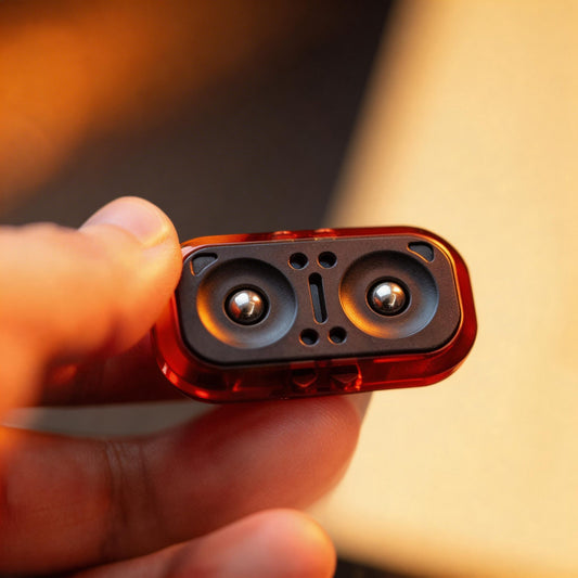 Dual Ball Silent EDC Fidget Toy | Double-Sided Texture Stress Relief | Desktop Gift