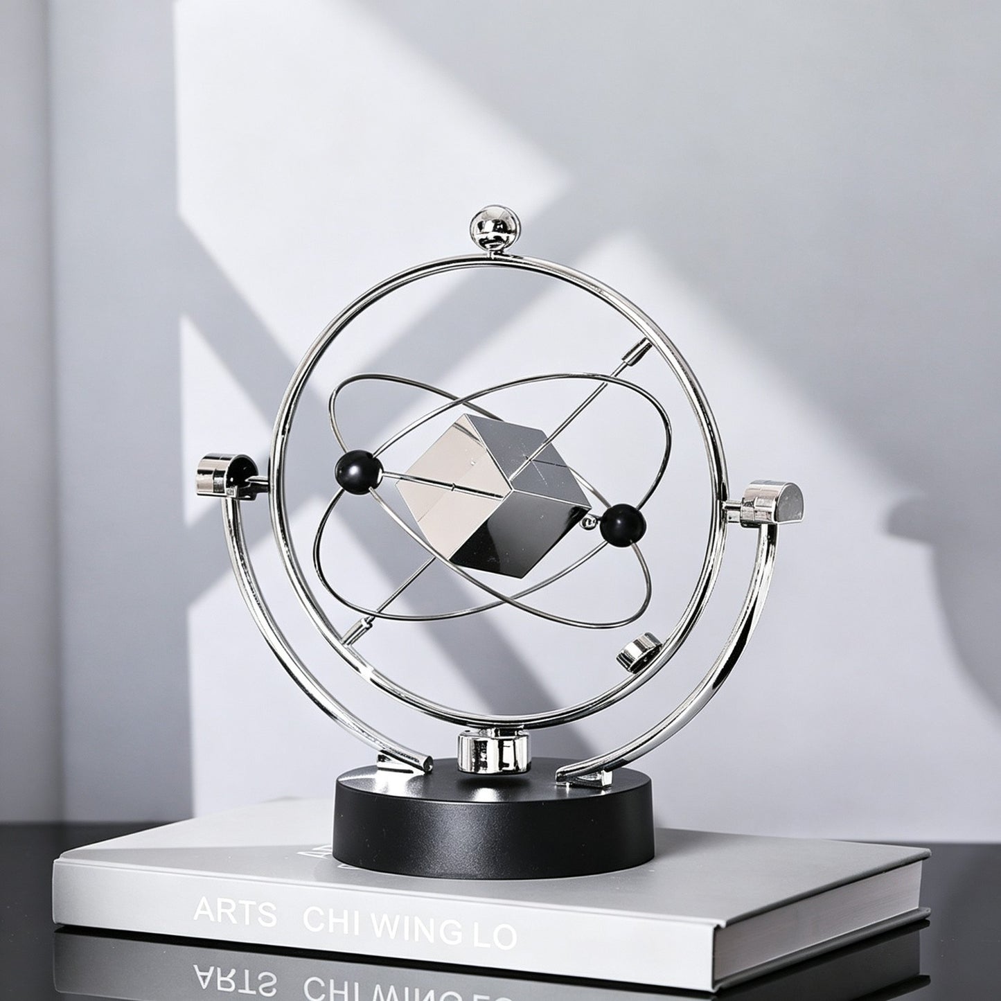 Electromagnetic Kinetic Chaos Pendulum | Perpetual Motion Desk Sculpture | 4 Styles | Engravable