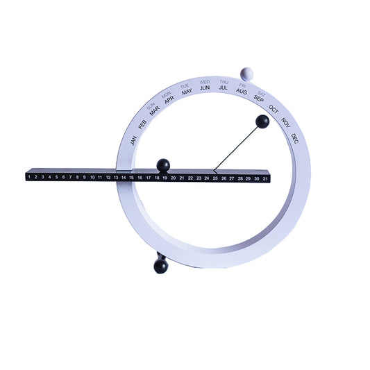 Magnetic Ball Perpetual Calendar, Circular Desktop Ornament, Mindful Ritual Gift