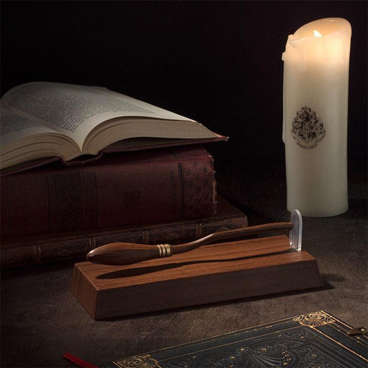 Magnetic Levitating Wizard Broomstick Pen | Fantasy Collectible Desk Display | Engravable Gift