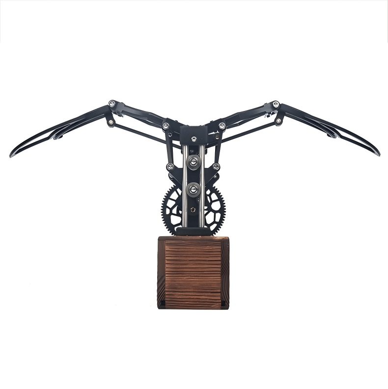 Mechanical Wings Kinetic Sculpture, USB Powered Desktop Art, Steampunk Gift