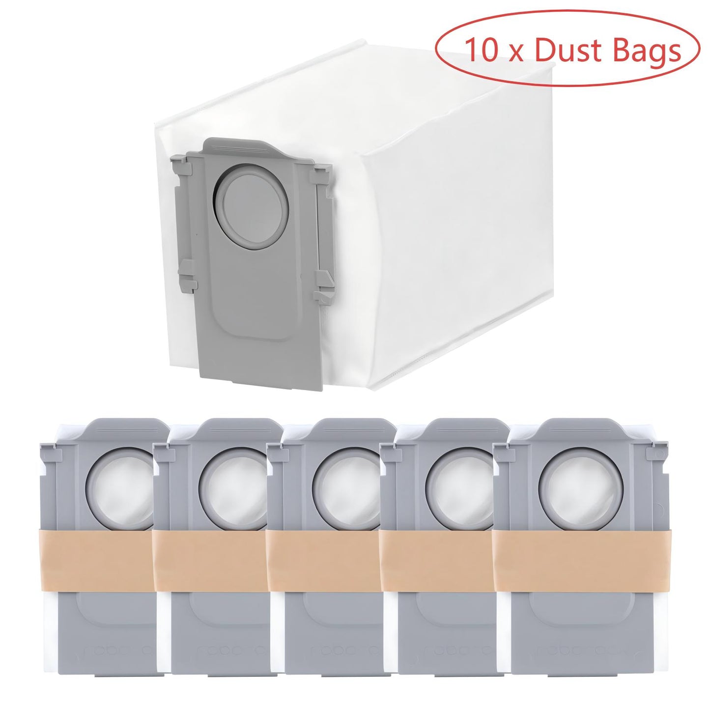 Replacement Dust Bags for Roborock Auto-Empty Docks | Compatible with Q Revo, S8, S7 & Saros Series