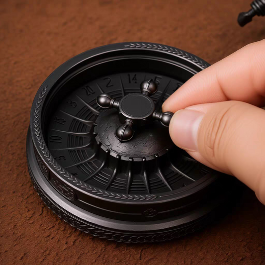 Mechanical Roulette Fidget Spinner | Ultra-Silent Spin Metal EDC Toy | Stress Relief Desktop Gift
