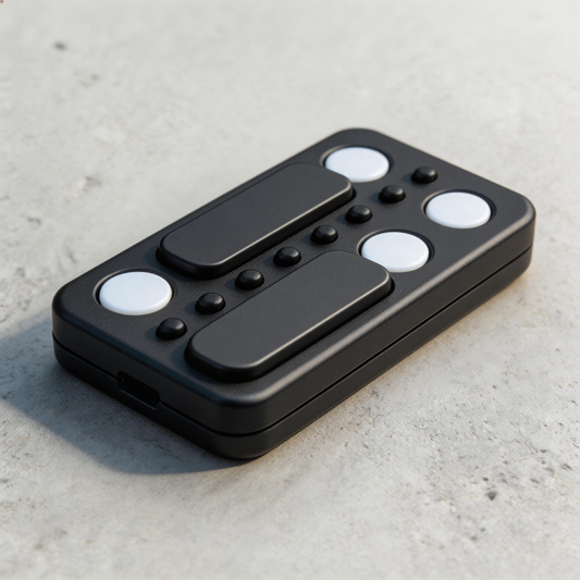 Seesaw Button Fidget Toy | Alloy Click Coin EDC | Stress Relief Desktop Gift