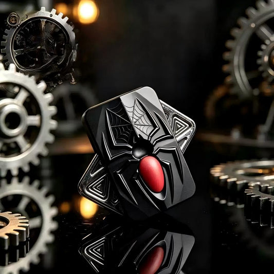 Spider Web Limitless Slider EDC | Full Metal, 3D Sculpted Relief