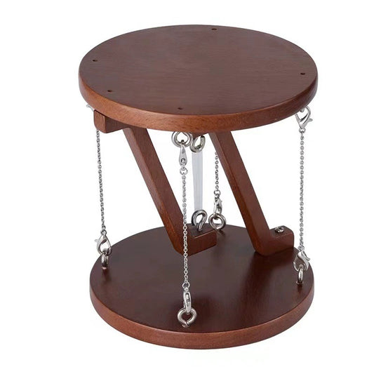 Tensegrity Structure Sculpture - Handcrafted Wood Desktop Art