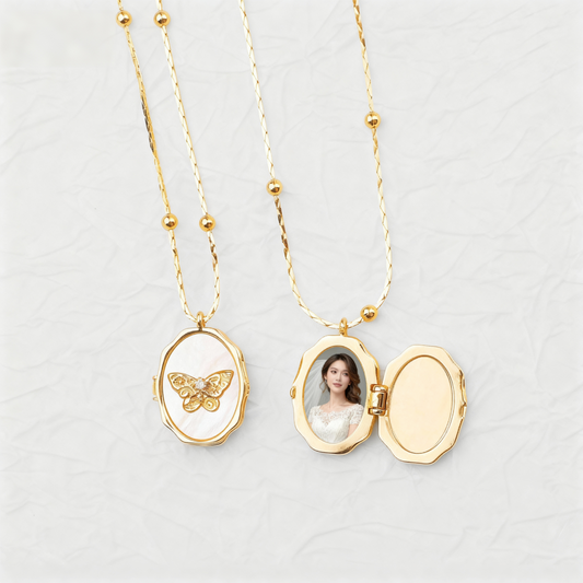The Memory Locket | Personalized Photo Necklace with Your Custom Picture Inside | Perfect Gift for Her