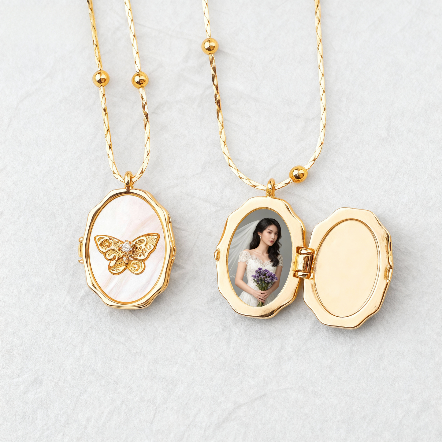 The Memory Locket | Personalized Photo Necklace with Your Custom Picture Inside | Perfect Gift for Her