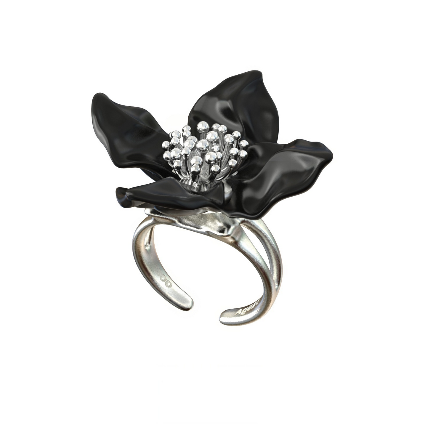 The Spinning Snowflake Ring | Fidget Ring for Anxiety Relief | Adjustable Sterling Silver