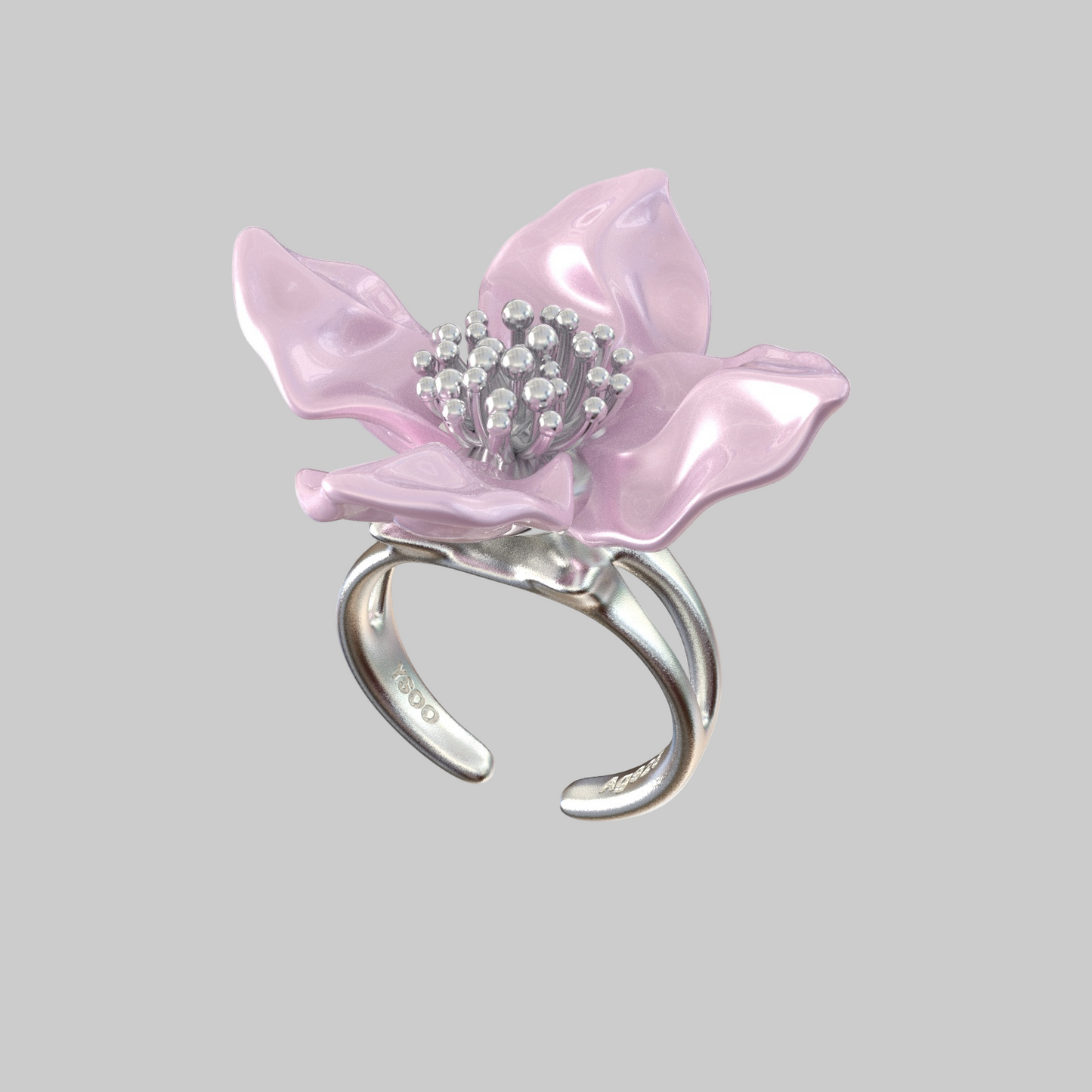 The Spinning Snowflake Ring | Fidget Ring for Anxiety Relief | Adjustable Sterling Silver