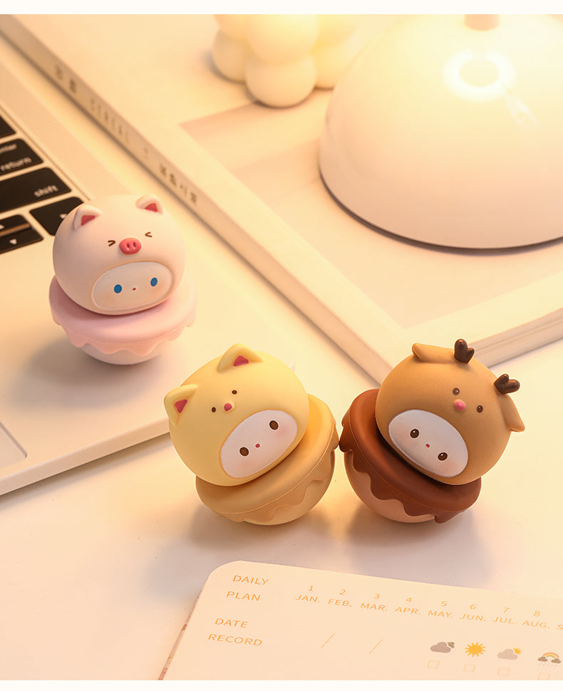 The Unbreakable Pals  6-Piece Roly-Poly Wobble Toys for Resilience & Desk Decor