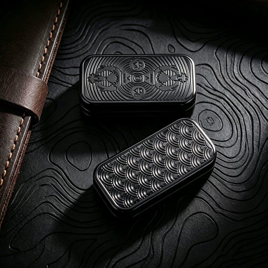 Vajra Mechanical Slider EDC | Stainless Steel & Titanium Tuning Fork