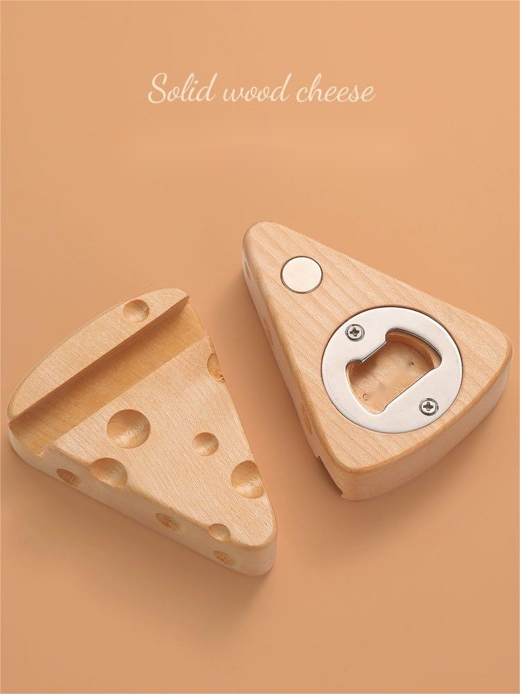Multi-Functional Cheese-Shaped Fridge Magnet