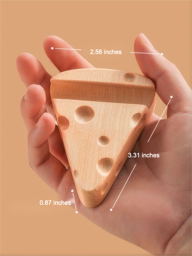 Multi-Functional Cheese-Shaped Fridge Magnet