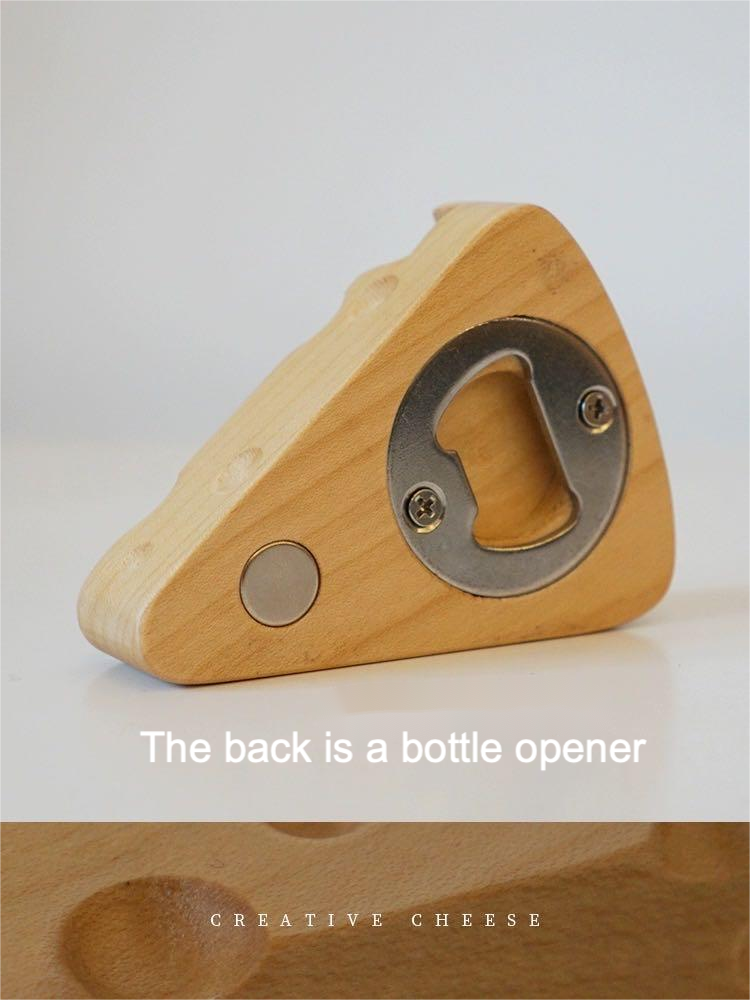 Multi-Functional Cheese-Shaped Fridge Magnet
