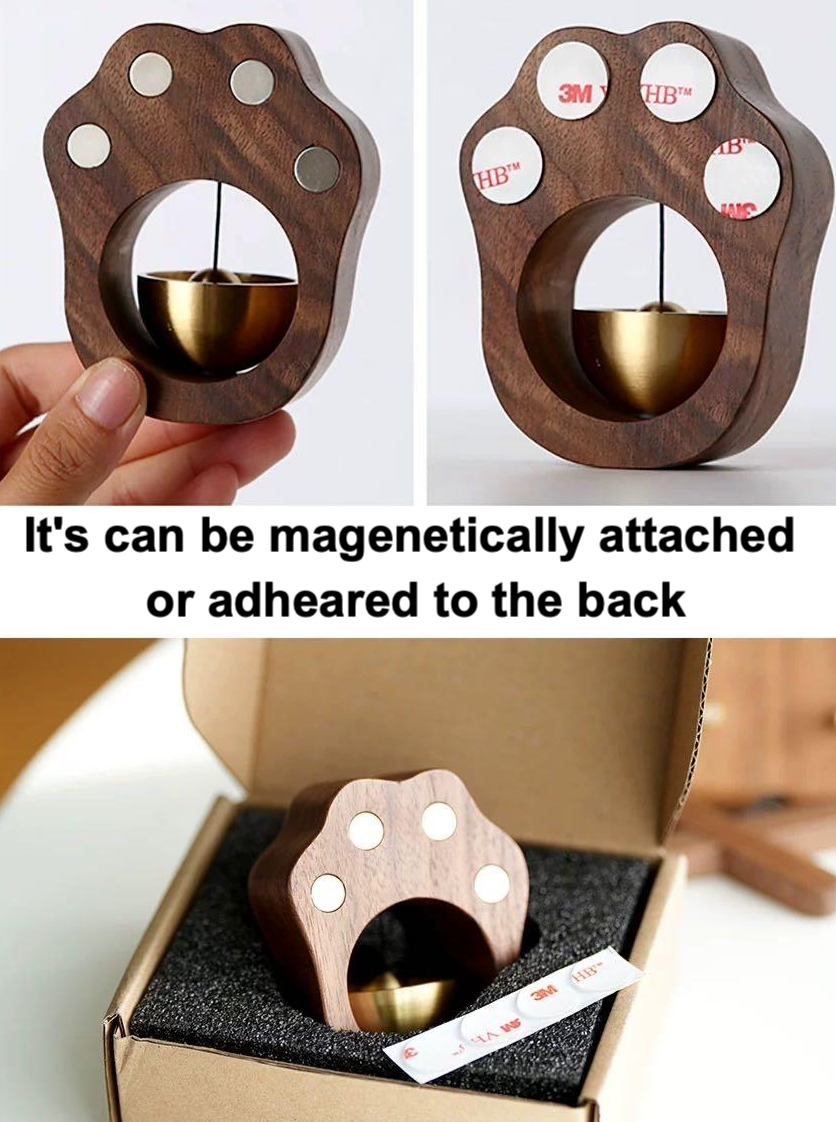 Autocollant de porte ou aimant de réfrigérateur en forme de patte de chat pour cadeaux pour la maison