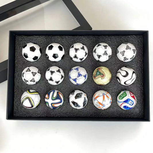 World Cup Mini Football Collection Box Set | 15-Piece Historic Match Ball Replicas | Football Fan Gift