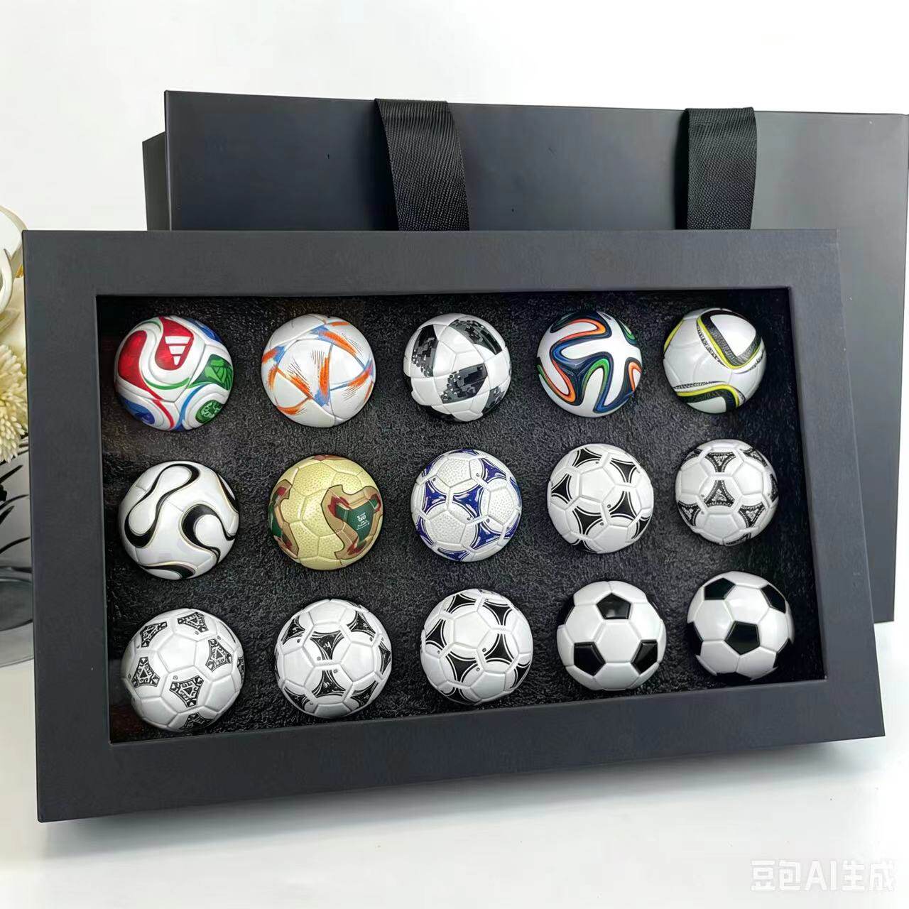 World Cup Mini Football Collection Box Set | 15-Piece Historic Match Ball Replicas | Football Fan Gift