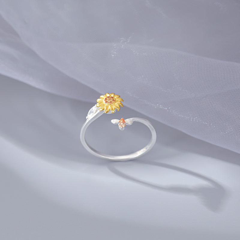 Your Spinning Sunshine Ring | A Sunflower for Positivity & Calm