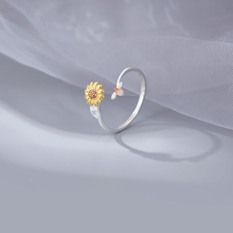 Your Spinning Sunshine Ring | A Sunflower for Positivity & Calm