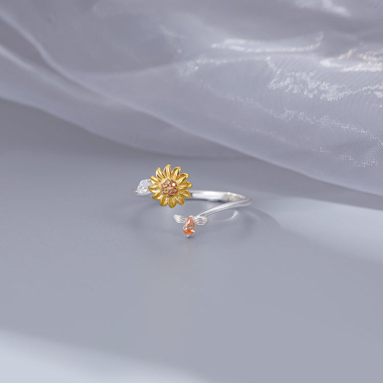 Your Spinning Sunshine Ring | A Sunflower for Positivity & Calm