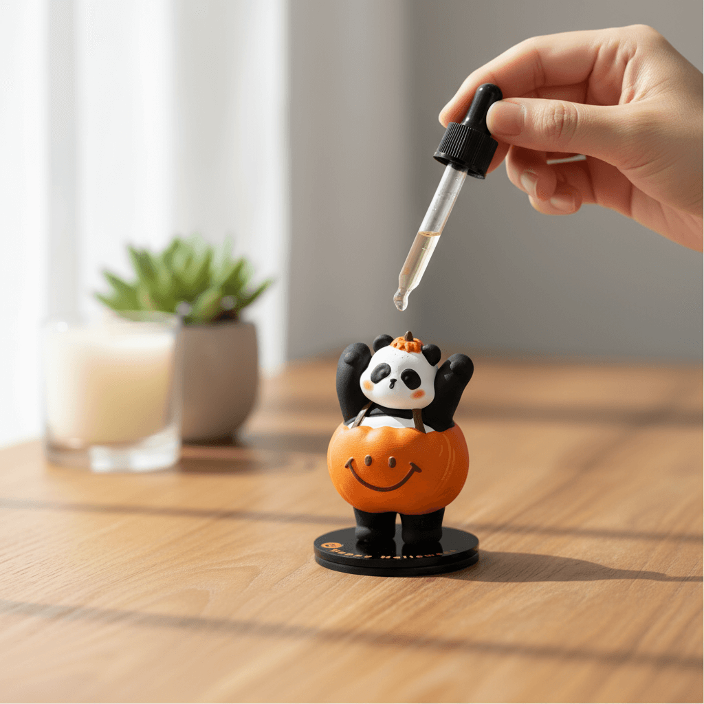 Handcrafted Zen Panda Aromatherapy Stone, Cute Essential Oil Diffuser, Desk & Home Decor