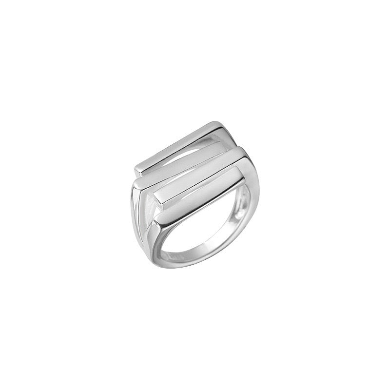 The Harmony Stack Ring | Adjustable Sterling Silver