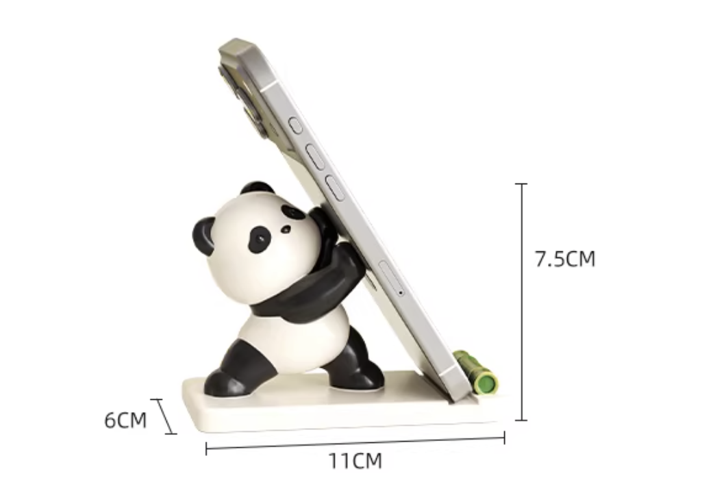 Kung Fu Panda Phone Stand | Cute Desktop Holder | Creative Office Gift