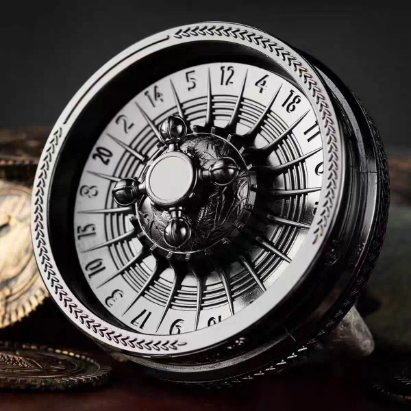 Mechanical Roulette Fidget Spinner | Ultra-Silent CNC Metal EDC Toy | Decision-Making Desk Gift