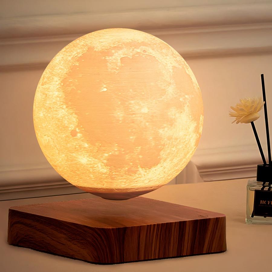 Magnetic Levitation Moon Lamp | 3-Level Warm Dimmer