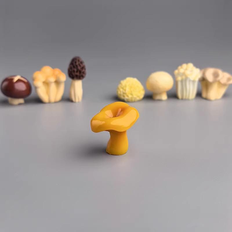 Your Woodland Wonders Collection  A Set of 8 Botanical Mushroom Statues