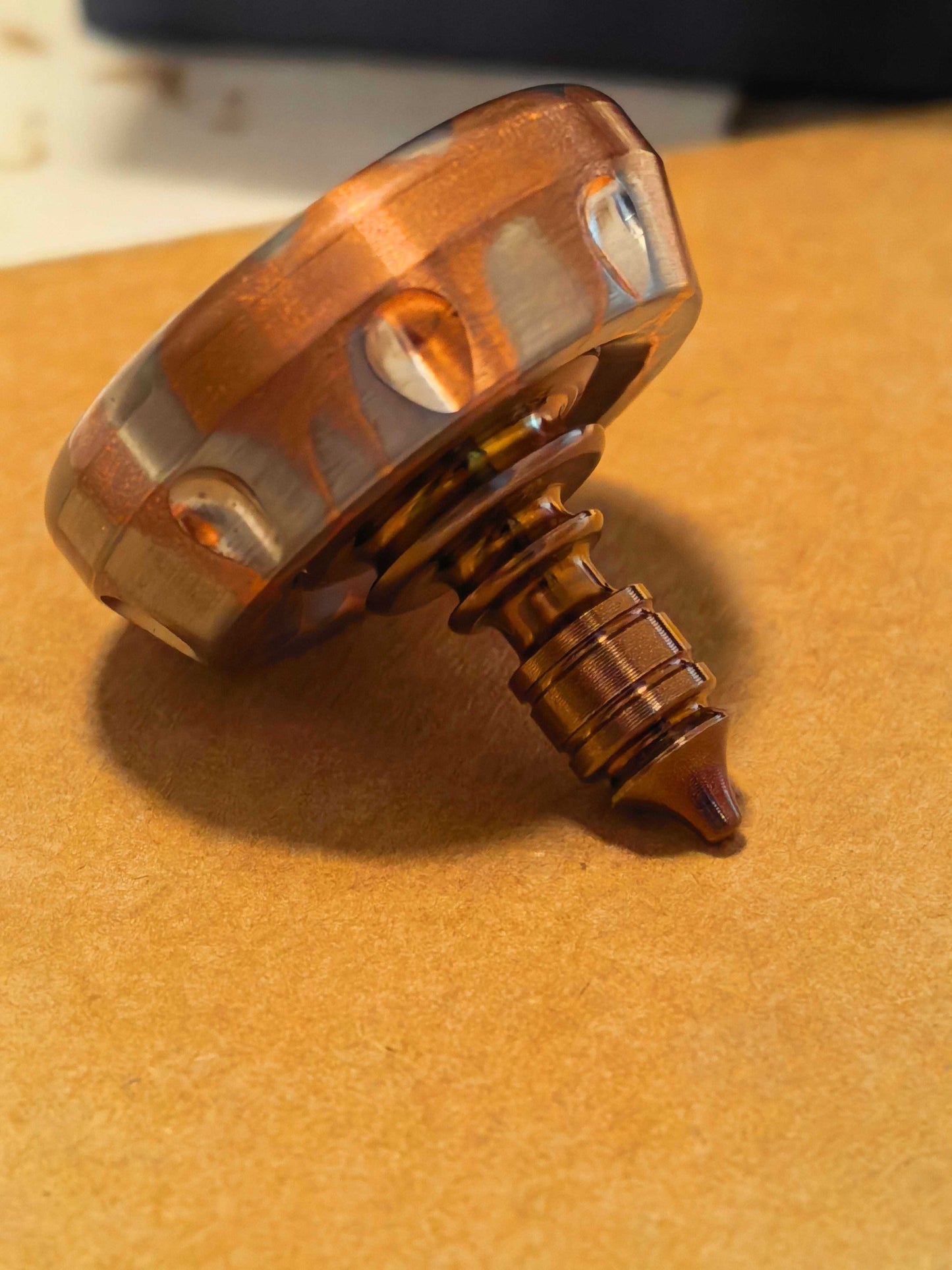 Titanium Niobium Fidget Spinner | Premium Metal Stress Relief Toy | Desktop Gift