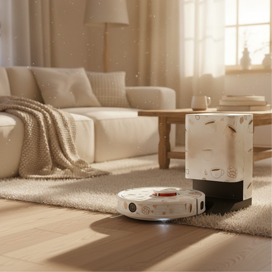 Custom Artistic Skin for Your Robot Vacuum | Fits Roborock, Dreame, Ecovacs | Personalized Vinyl Decal Sticker