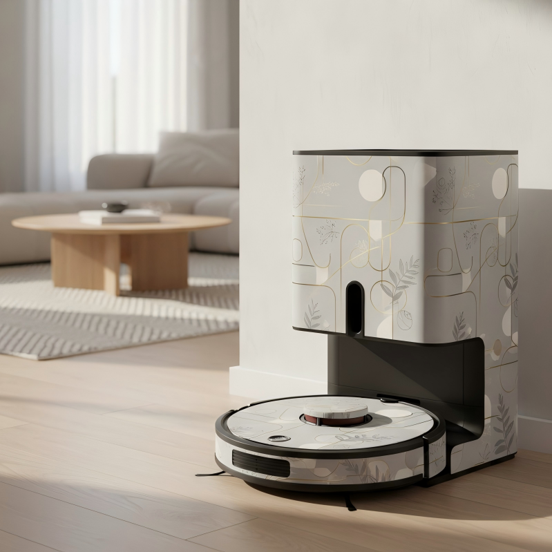 Custom Artistic Skin for Your Robot Vacuum | Fits Roborock, Dreame, Ecovacs | Personalized Vinyl Decal Sticker