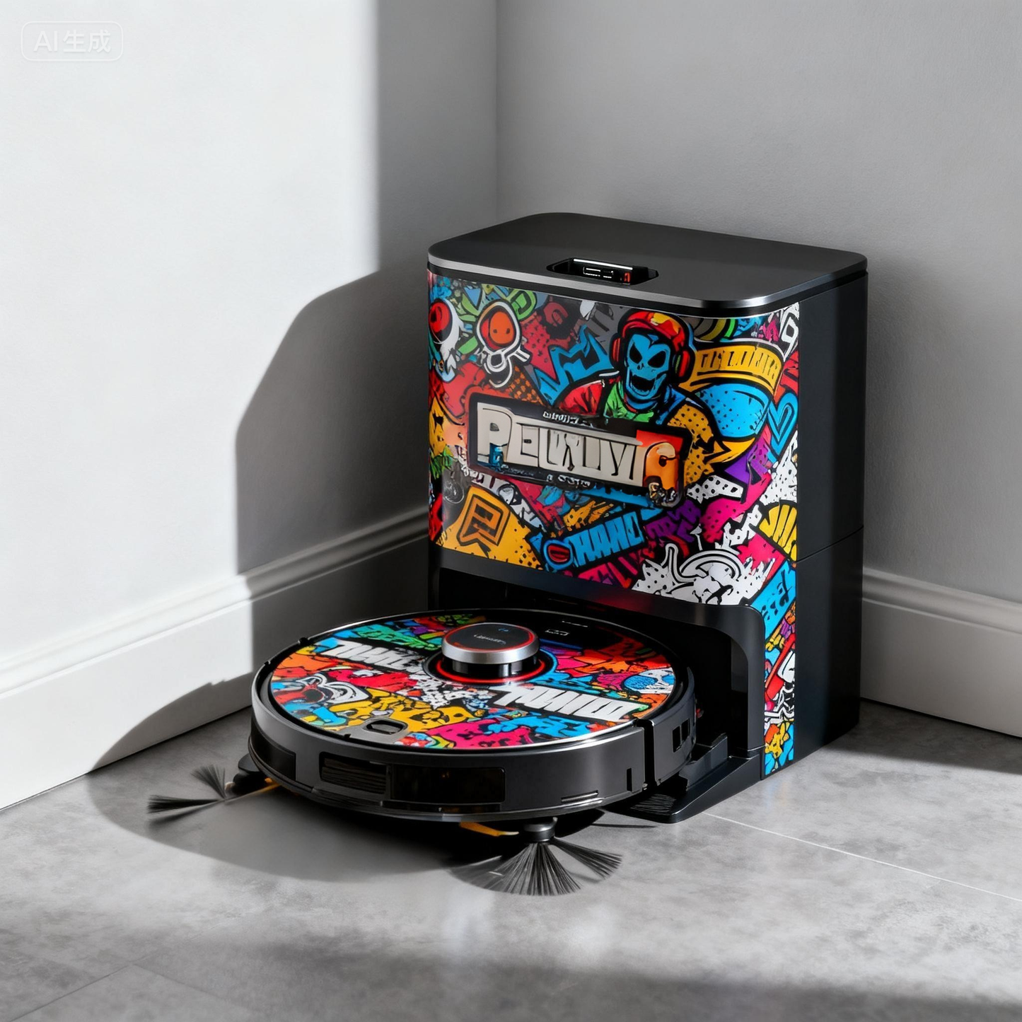 Custom Artistic Skin for Your Robot Vacuum | Fits Roborock, Dreame, Ecovacs | Personalized Vinyl Decal Sticker
