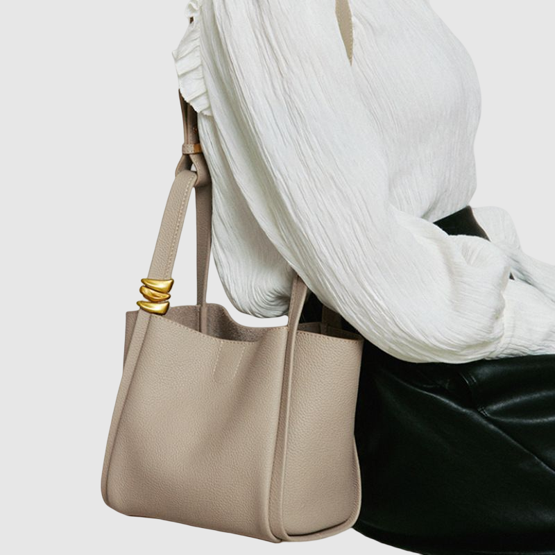 New Leather Soft Bucket handsbag for Her