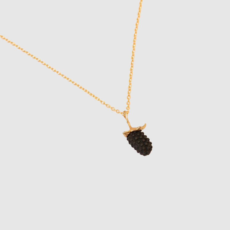 Fashion Pastoral Blackberry Pendant Necklace Set