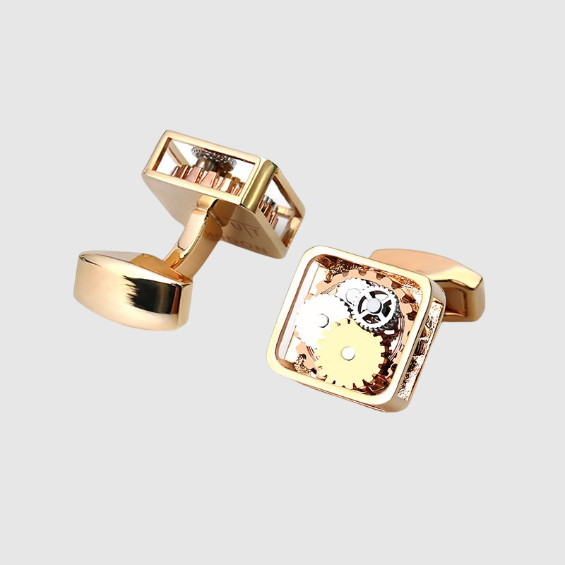 Mechanical Cufflinks Men's Fashion Light Luxury High Suit French Shirt Cuff Button Birthday Gift