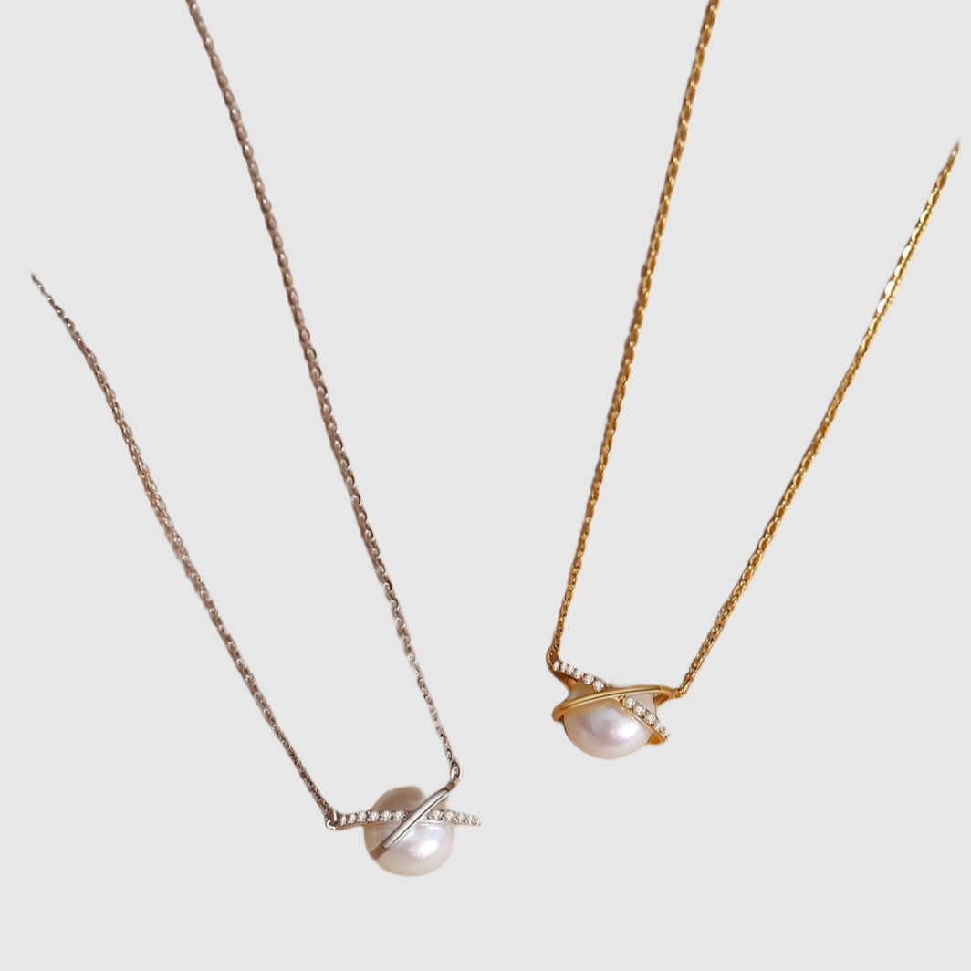 Collier de perles en forme de cœur gardien de la mode, pendentif de chaîne de clavicule, bijoux