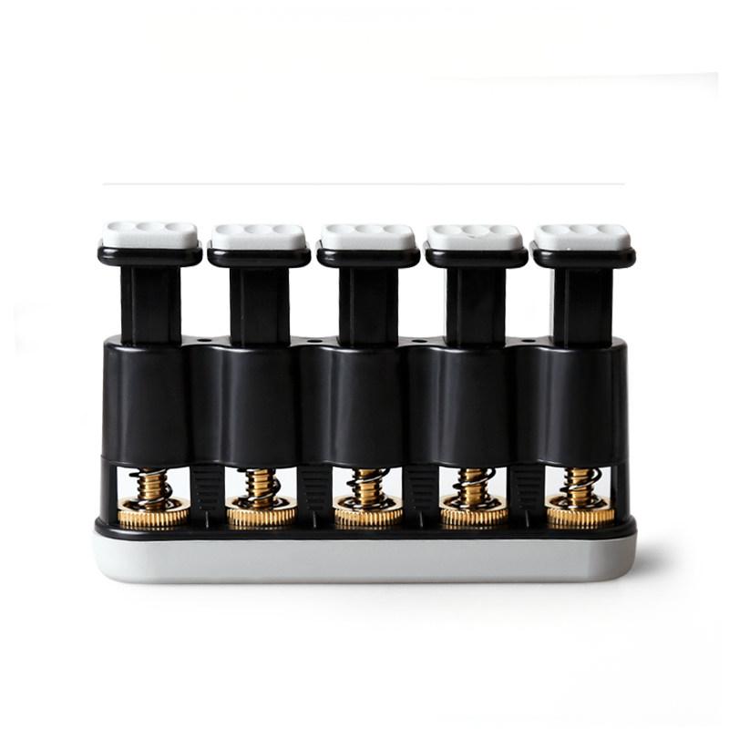 5-key adjustable finger strengthener with solid brass core, hand training tool