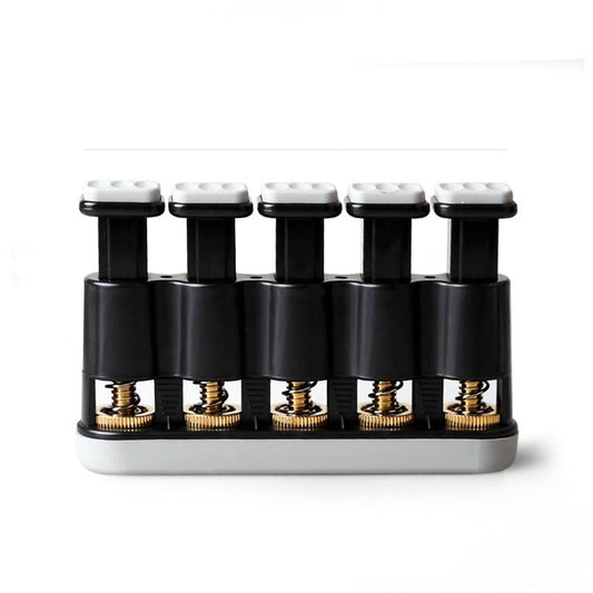 5-key adjustable finger strengthener with solid brass core, hand training tool