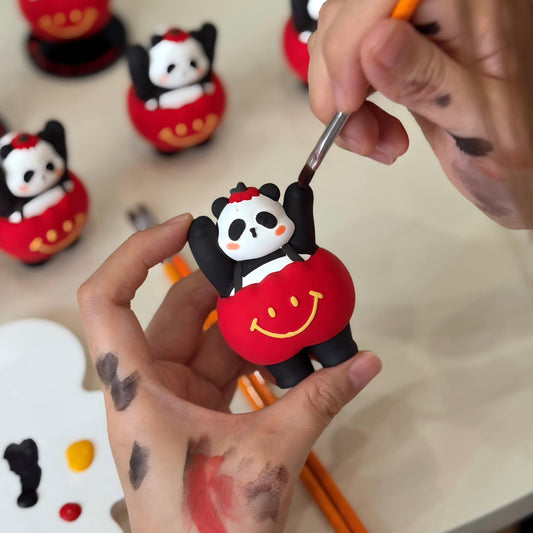 Handcrafted Zen Panda Aromatherapy Stone Guide: Natural Essential Oil Diffuser