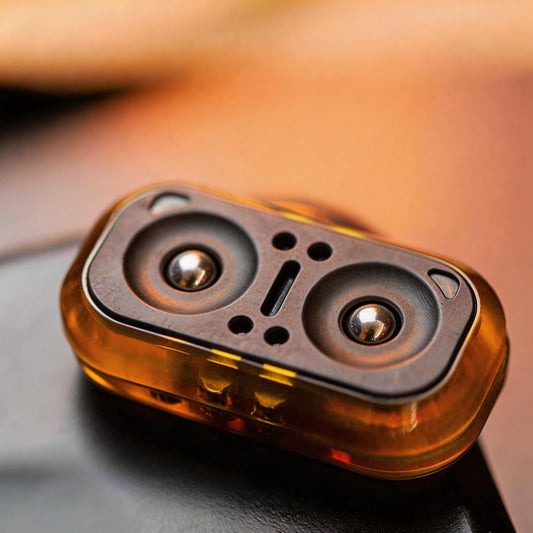Dual ball silent EDC fidget toy with double-sided texture for quiet offices