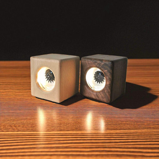 Ferrofluid Music Rhythm Light Review: Sound-Reactive Walnut Desk Lamp for Ambient Stress Relief (2026)