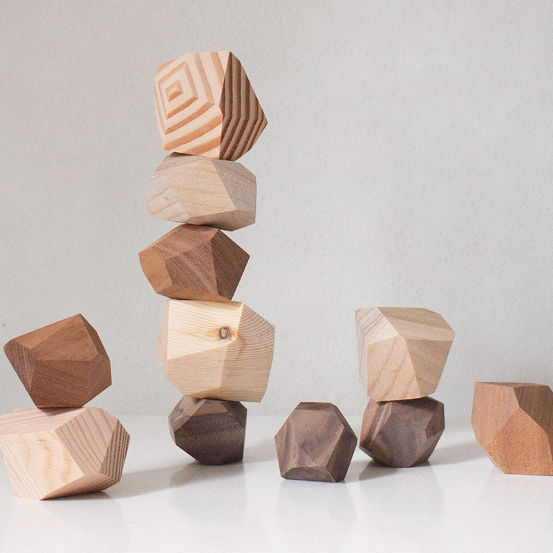 Five-Color Stone Balance Toy: Magnetic Wood Stacking Blocks Guide (2026 ...