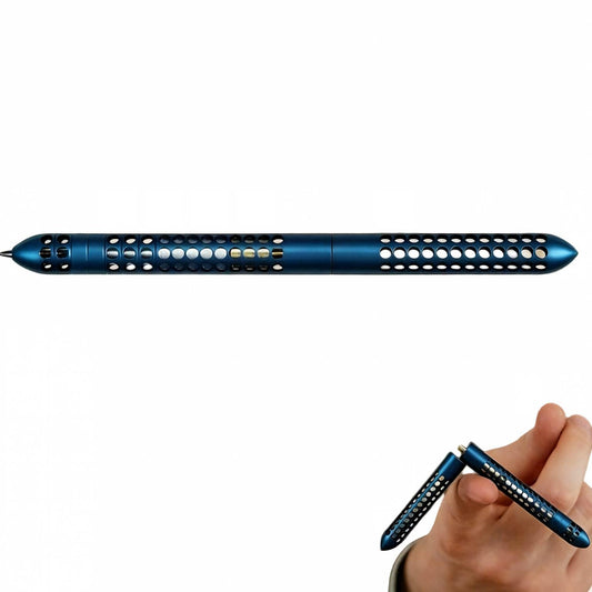 Magnetic snap and spin metal EDC pen with 360 degree kinetic motion