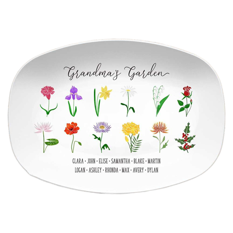Sweet and Personalized Gift  Customizable Ceramic Dinner Plate